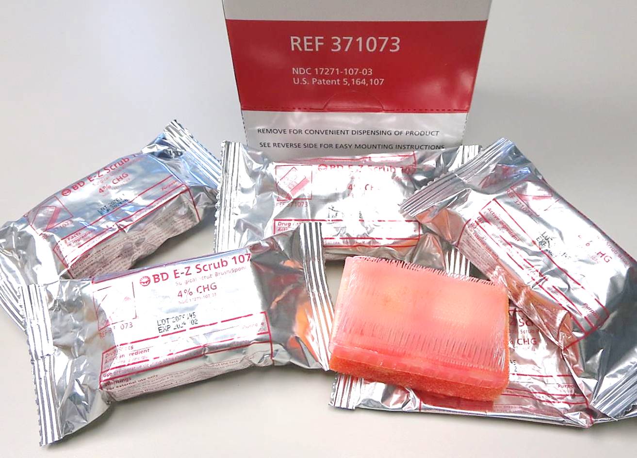 EZ Scrub™ Preoperative Surgical Scrub Brushes/Sponges 4 CHG